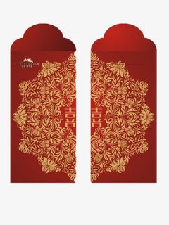 双面喜字红包免扣素材免抠