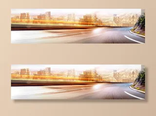 汽车背景banner免抠