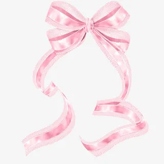 粉色蝴蝶结免抠