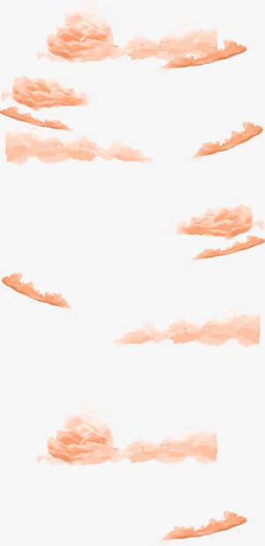 漂亮彩色祥云免抠