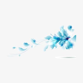 炫彩花朵花纹装饰矢量素材免抠