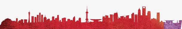 创意城市剪影免抠