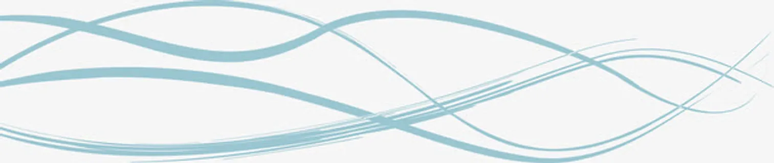 蓝色线条花纹免抠