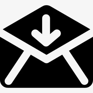 打开信封后向下箭头图标免抠