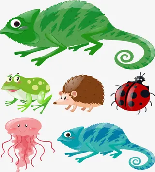 绿色化文蜥蜴免抠