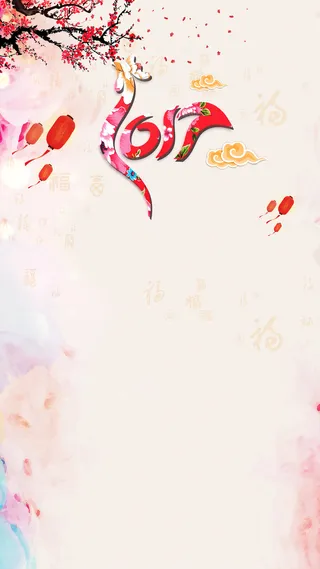 2017鸡年春节H5背景psd分层下载高清