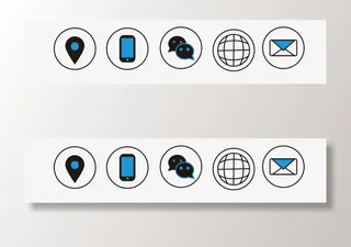 矢量电话图标免抠图标元素