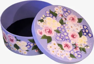 紫色鲜花礼物盒免抠