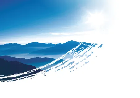 蓝色中国风画册内页高清