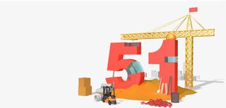 劳动建筑创意五一活动风光免抠