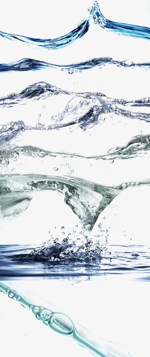 各种水花喷溅集合免抠装饰效果特效元素