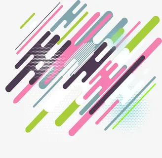 抽象彩色几何图形免抠