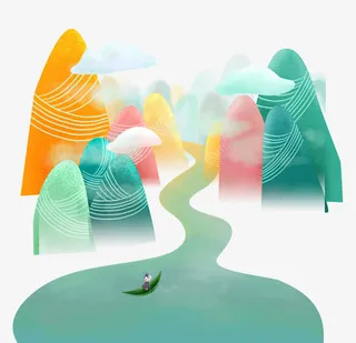 端午节中国风插画设计免抠