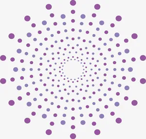紫色波点放射图免抠