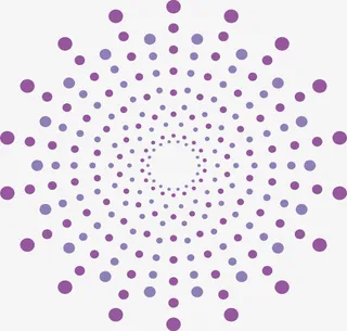 紫色波点放射图免抠