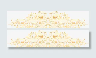 金色花纹酒店招聘免抠