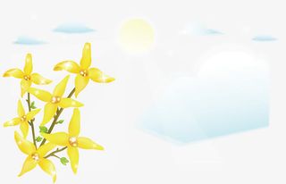 迎春花春季迎春素材免抠