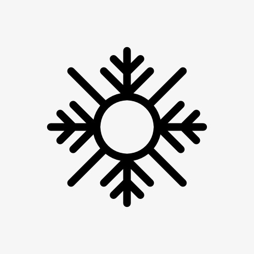 简单雪花元素免抠
