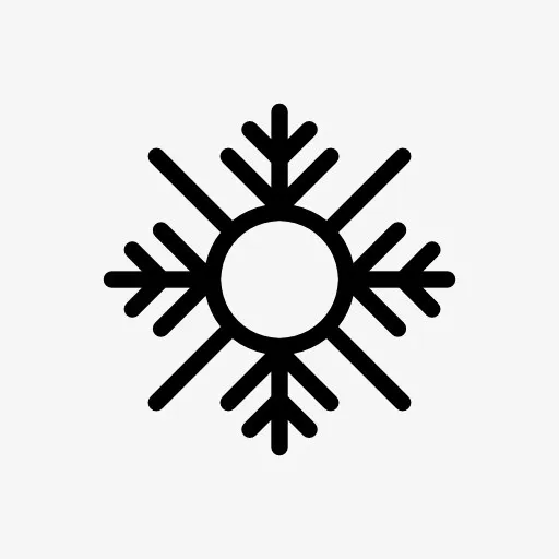 简单雪花元素免抠