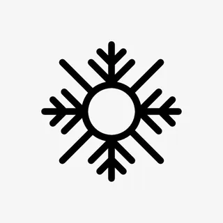 简单雪花元素免抠