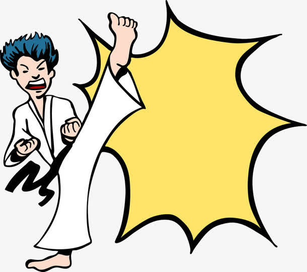 跆拳道武士免抠