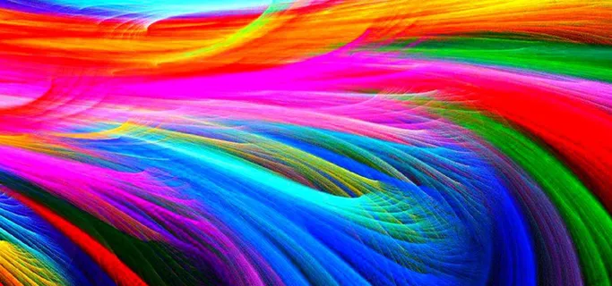 五颜六色彩带高清