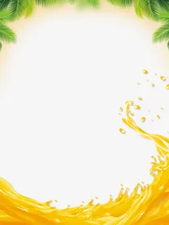 清凉果汁装饰背景免抠免抠