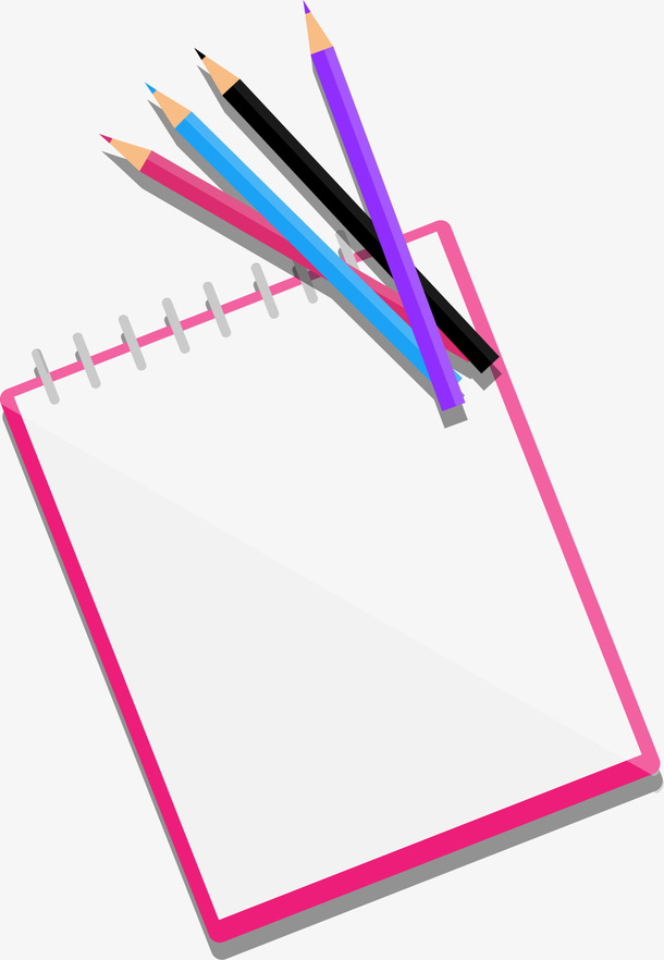 学习用品白色纸张免抠