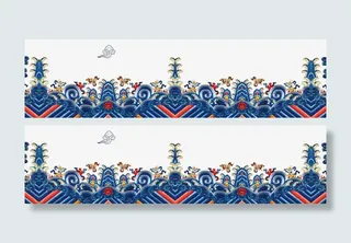 中国风底纹免抠