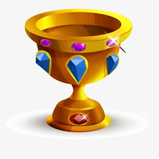 卡通金色的圣杯设计免抠