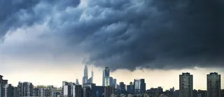 雾霾城市背景高清