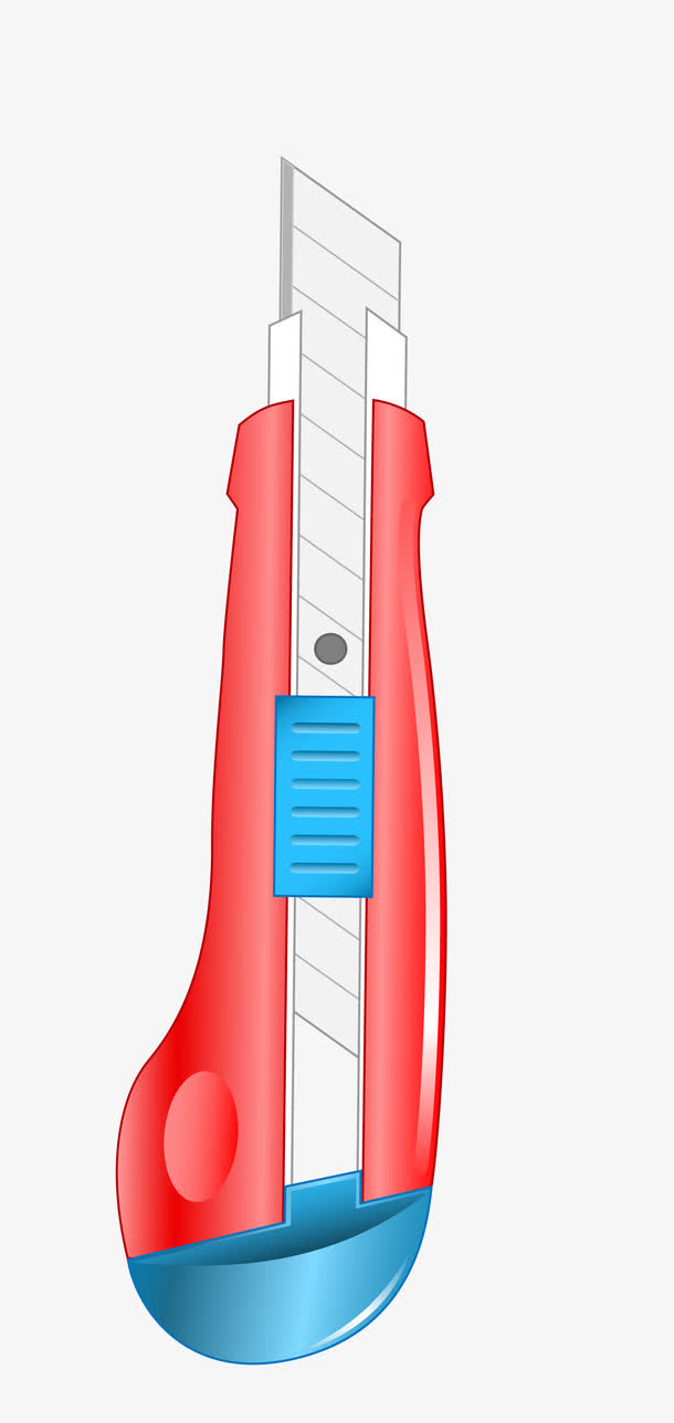 红色美工刀免抠