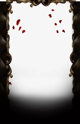 黑色边框底纹装饰免抠