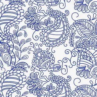 少数民族花纹蓝色美观免抠