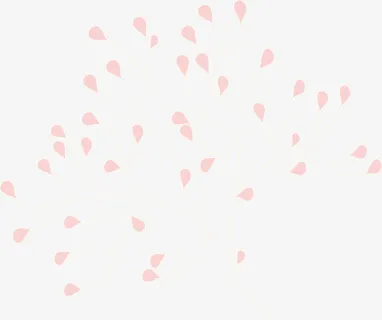 小清新粉色花瓣免抠