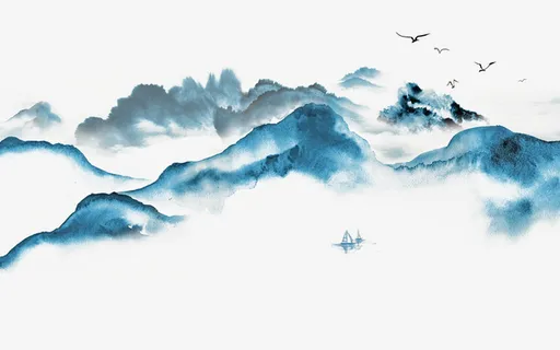 山水海报元素素材欢迎下载免抠