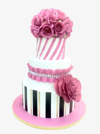 个性花束奶油蛋糕素材免抠