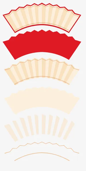 扇形标签天猫年货节新年大特惠免抠