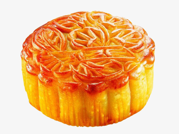 中秋节月饼。免抠