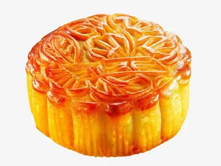 中秋节月饼。免抠