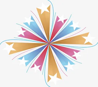 欢乐谷高清五角星免抠