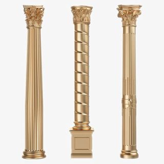 精美欧式金属边框花纹免抠