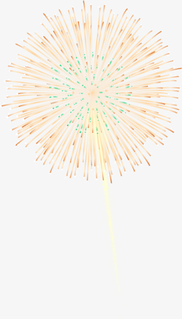 唯美多彩烟花免抠装饰效果特效元素