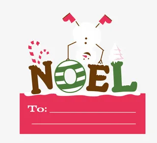 圣诞元素信纸矢量图免抠