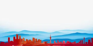 城市山脉剪影免抠