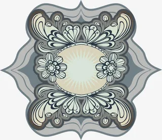 欧式花纹边框装饰免抠