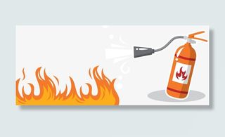 矢量手绘喷雾灭火器免抠手绘/卡通卡通元素