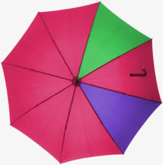 夏日卡通海报手绘雨伞免抠