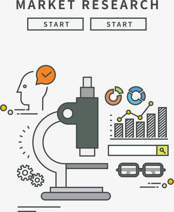 矢量显微镜下的商务免抠