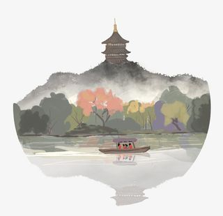 中国风杭州雷锋塔免抠系列免抠